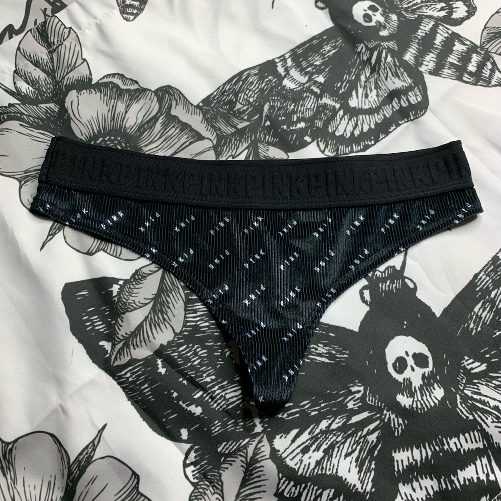 Victoria’s Secret pink velvet thong